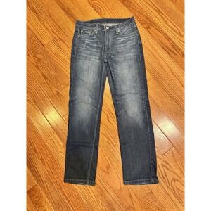 Levi's 514 Jeans Mens 30x32 Blue Denim Straight Leg Fit Medium Wash Red Tab